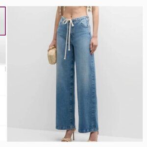 AG Stella Palazzo Cinched Drawstring Low Slung Jeans - 29